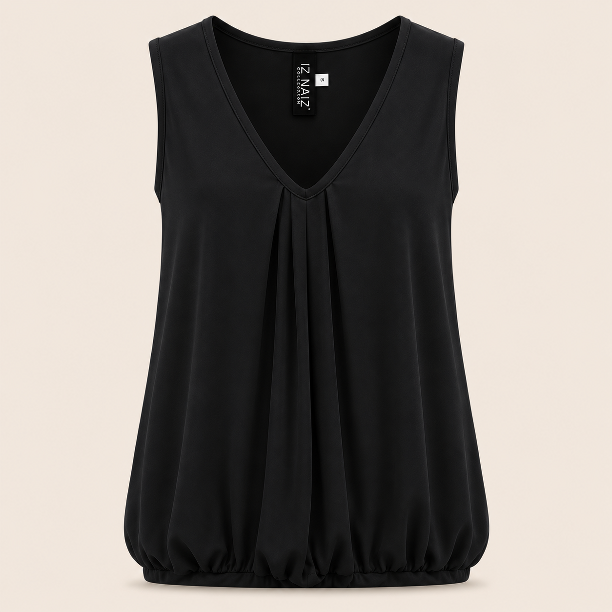 Iz Naiz Top V-hals Zwart - OAK Fashion Noordwolde