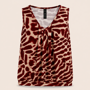 Iz Naiz Top V-hals Rood - OAK Fashion Noordwolde