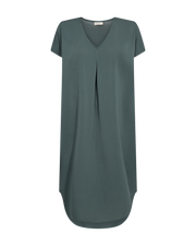 Freequent Jurk Floi Solid Groen - OAK Fashion Noordwolde