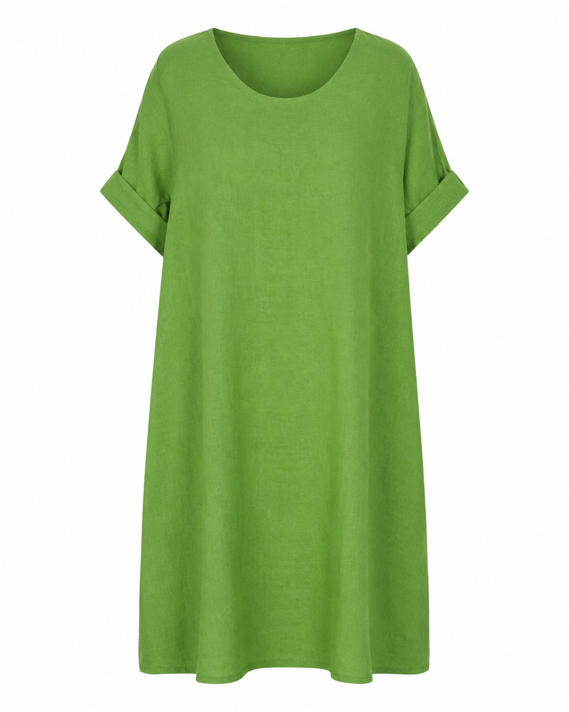 Oak Linnen Jurk Lino Dusky Green - OAK Fashion Noordwolde