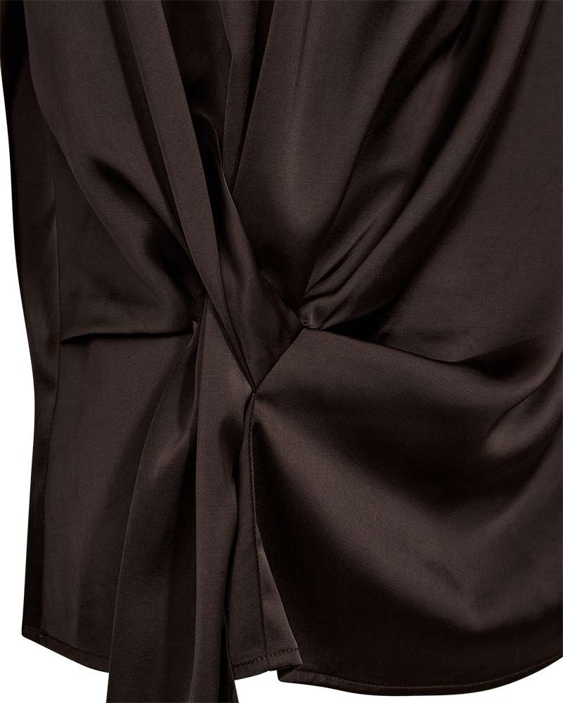 Freequent Blouse Dova Bruin - OAK Fashion Noordwolde
