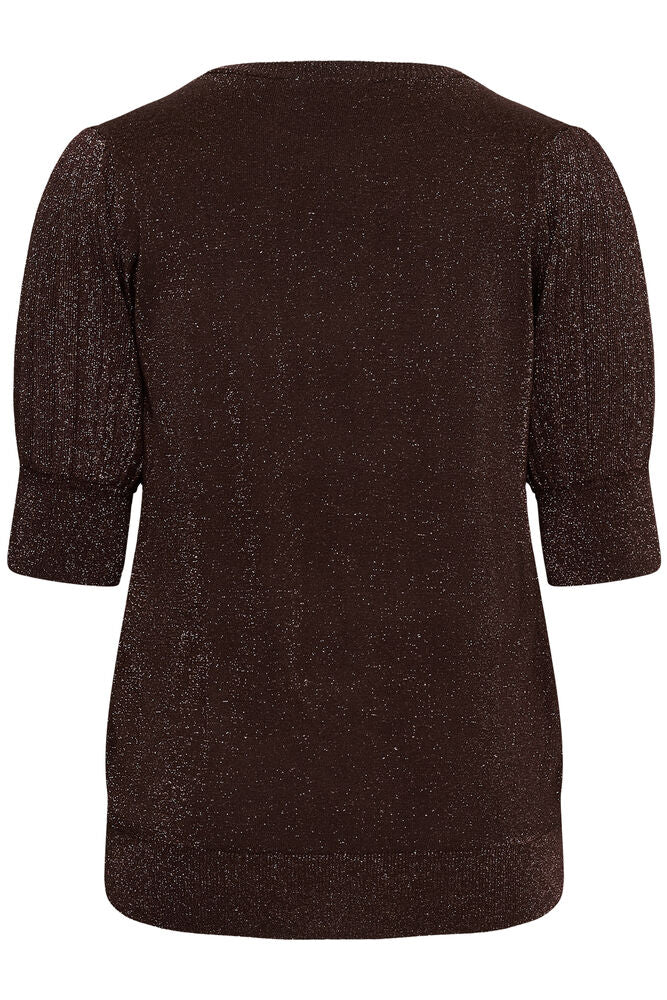 Kaffe Curve Pullover Regitta Bruin - OAK Fashion Noordwolde