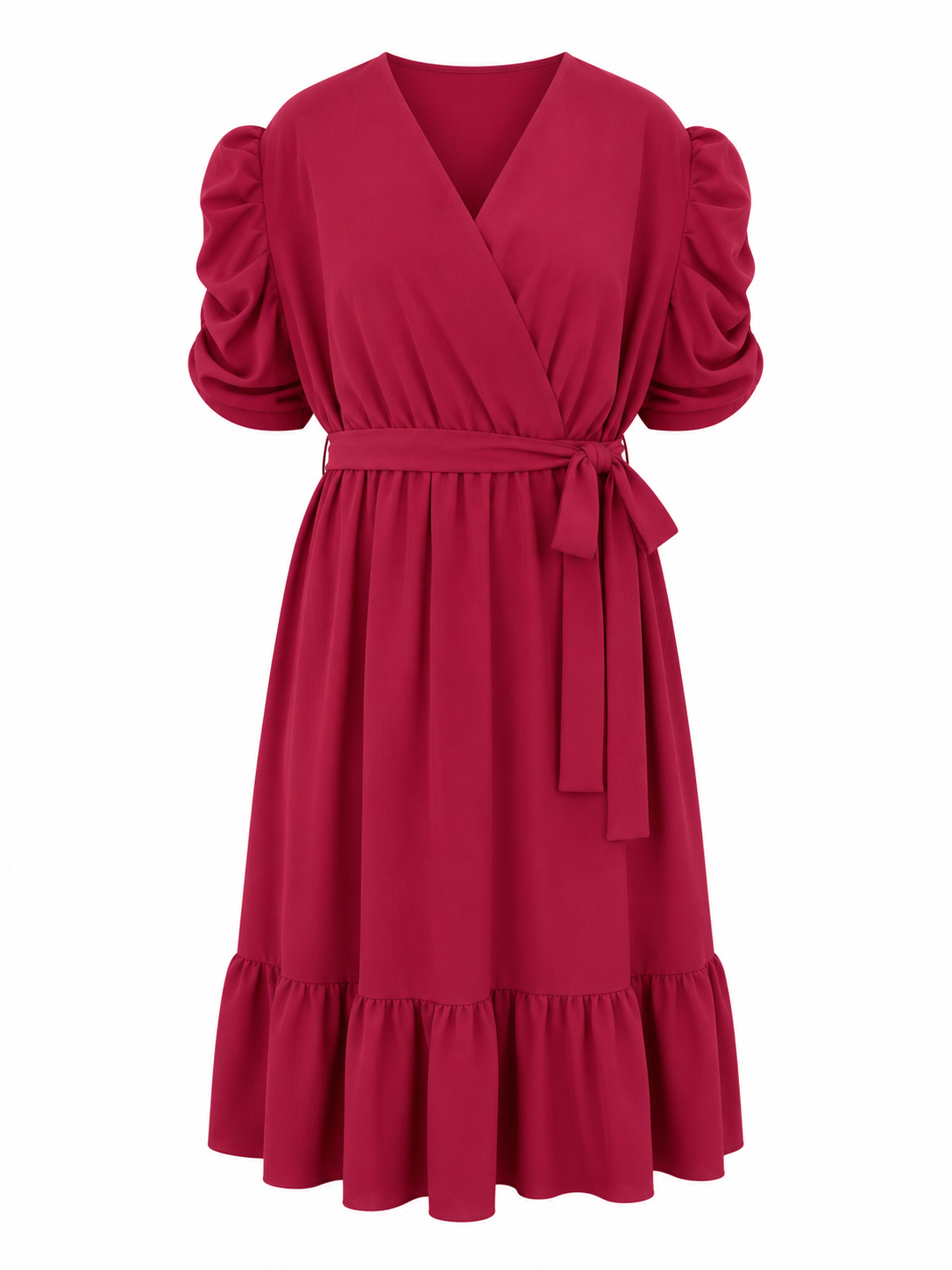 Oak Jurk Fleur Rood - OAK Fashion Noordwolde