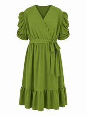 Oak Jurk Fleur Groen - OAK Fashion Noordwolde