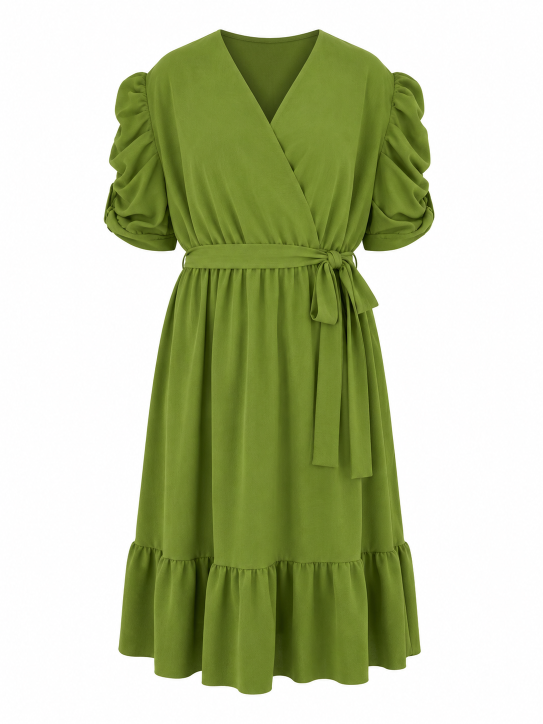 Oak Jurk Fleur Groen - OAK Fashion Noordwolde