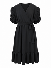Oak Jurk Fleur Zwart - OAK Fashion Noordwolde
