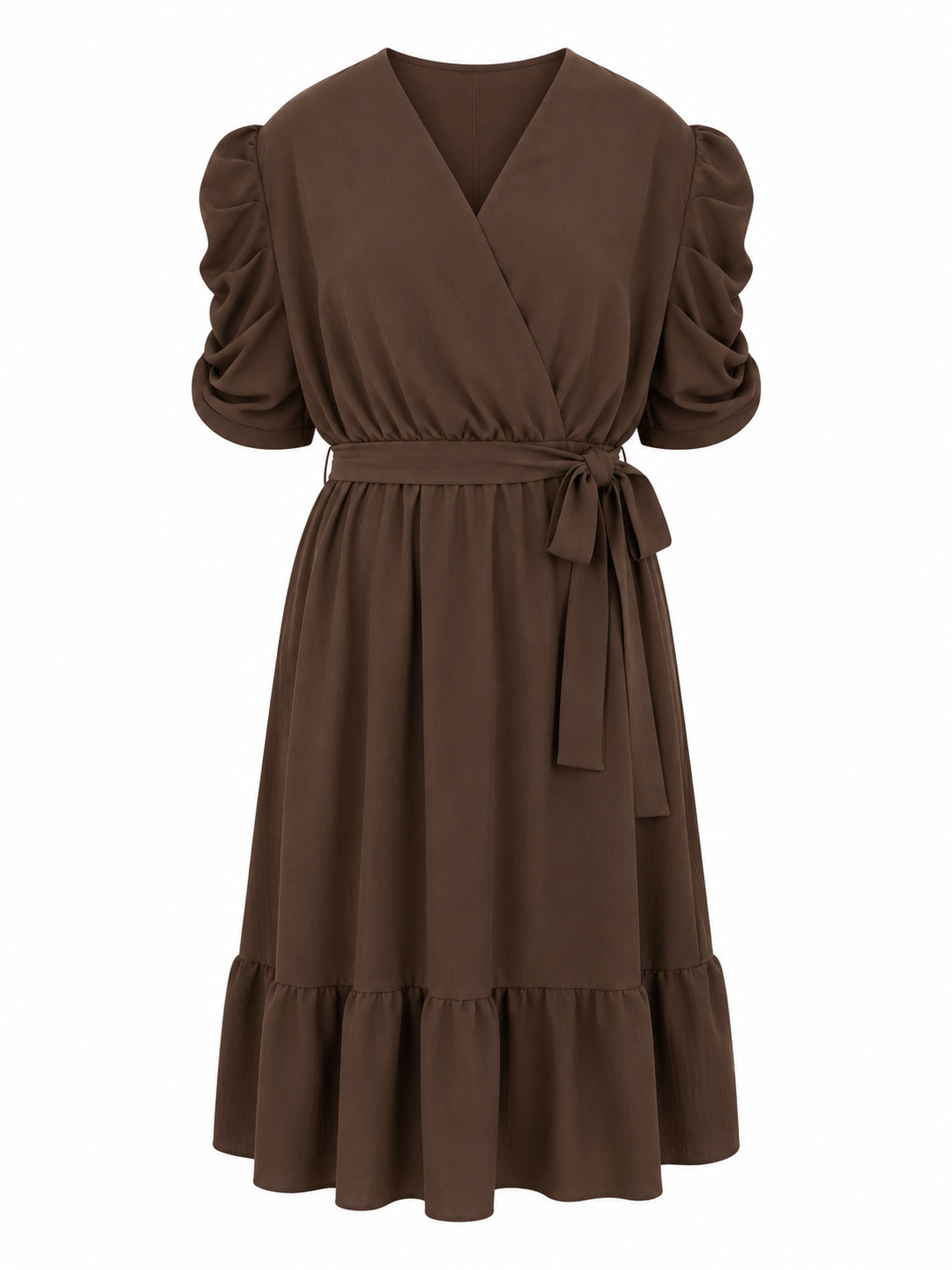 Oak Jurk Fleur Bruin - OAK Fashion Noordwolde