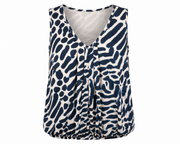 Iz Naiz Top V-hals navy - OAK Fashion Noordwolde