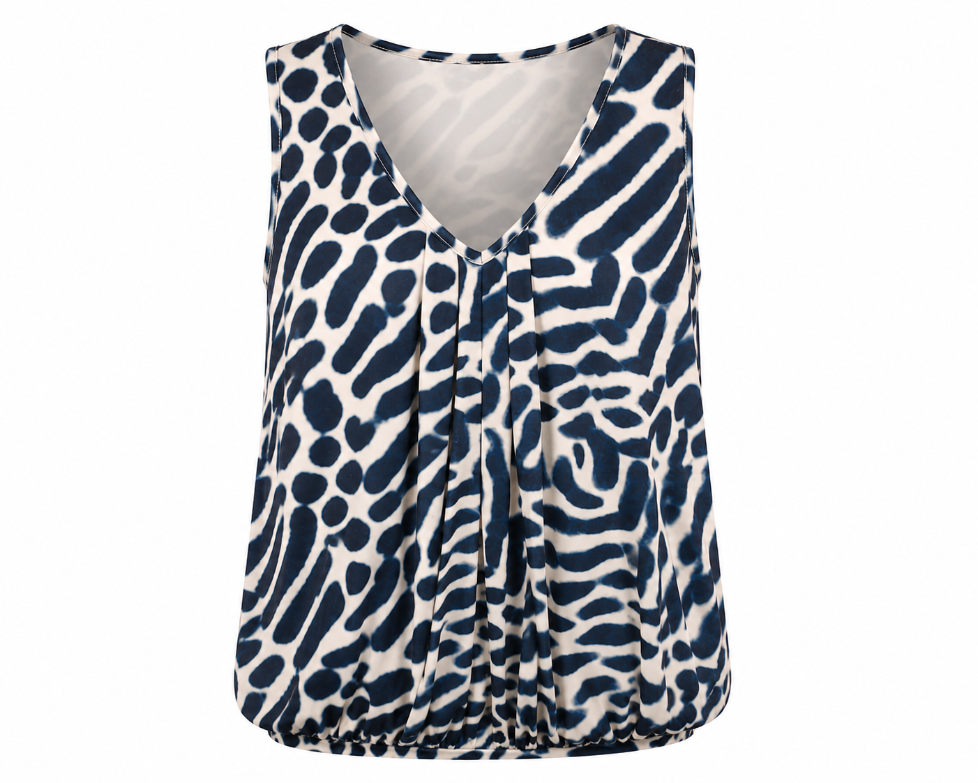 Iz Naiz Top V-hals navy - OAK Fashion Noordwolde
