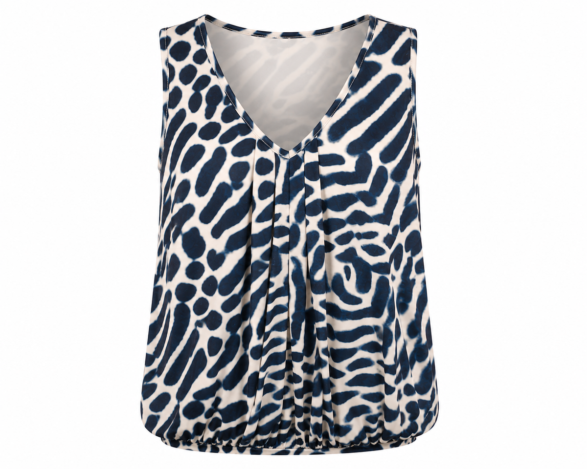 Iz Naiz Top V-hals navy - OAK Fashion Noordwolde