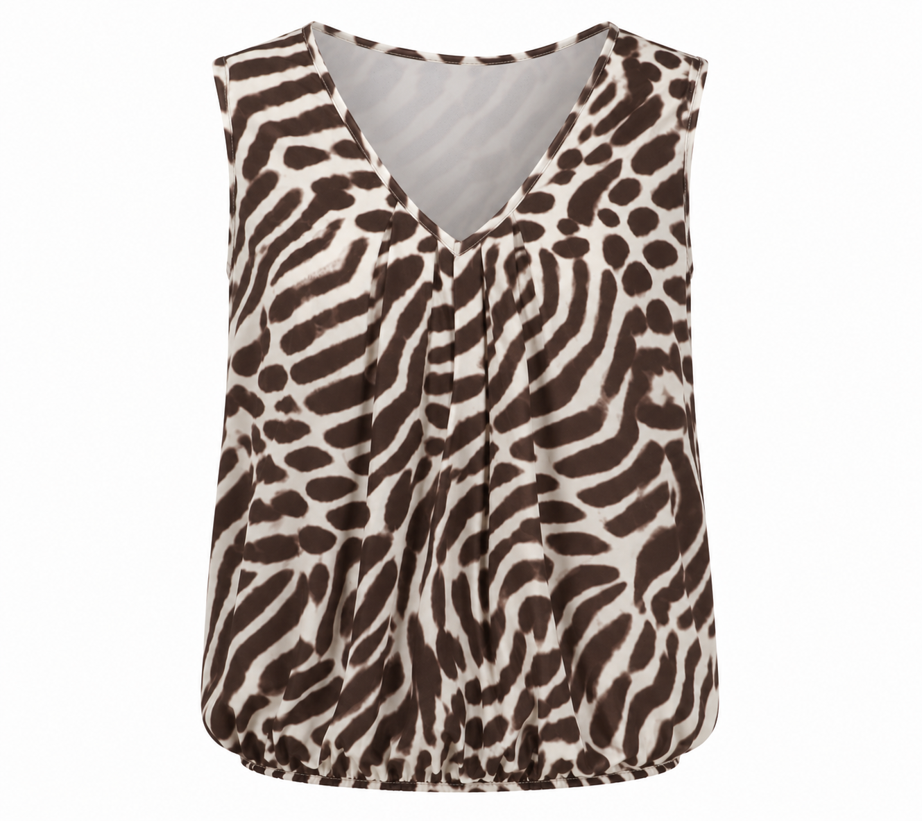 Iz Naiz Top V-hals Brown - OAK Fashion Noordwolde