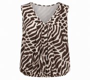 Iz Naiz Top V-hals Brown - OAK Fashion Noordwolde