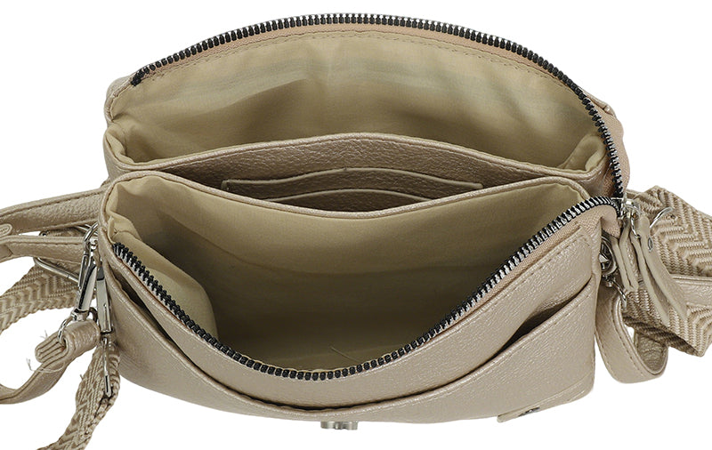 Schoudertasje Bremen Brown - OAK Fashion Noordwolde