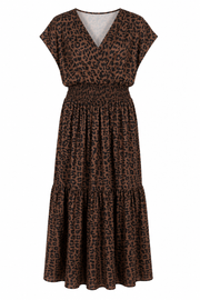 Oak Maxidress Leopard Bruin - OAK Fashion Noordwolde