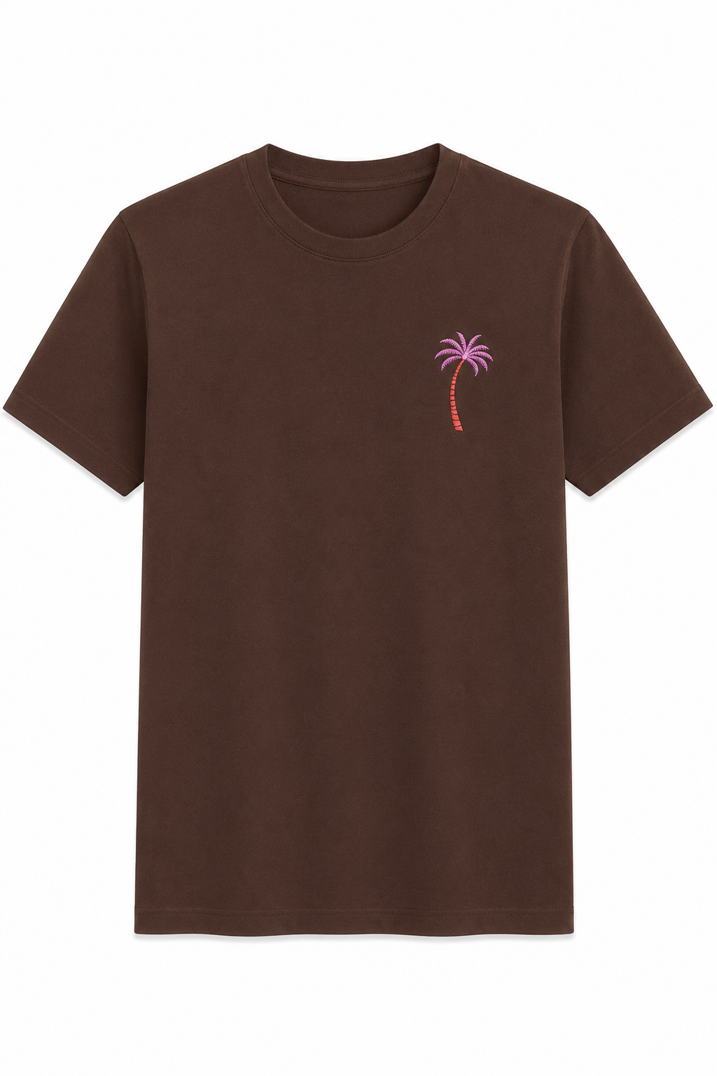 Fleek T-shirt Palms Bruin - OAK Fashion Noordwolde