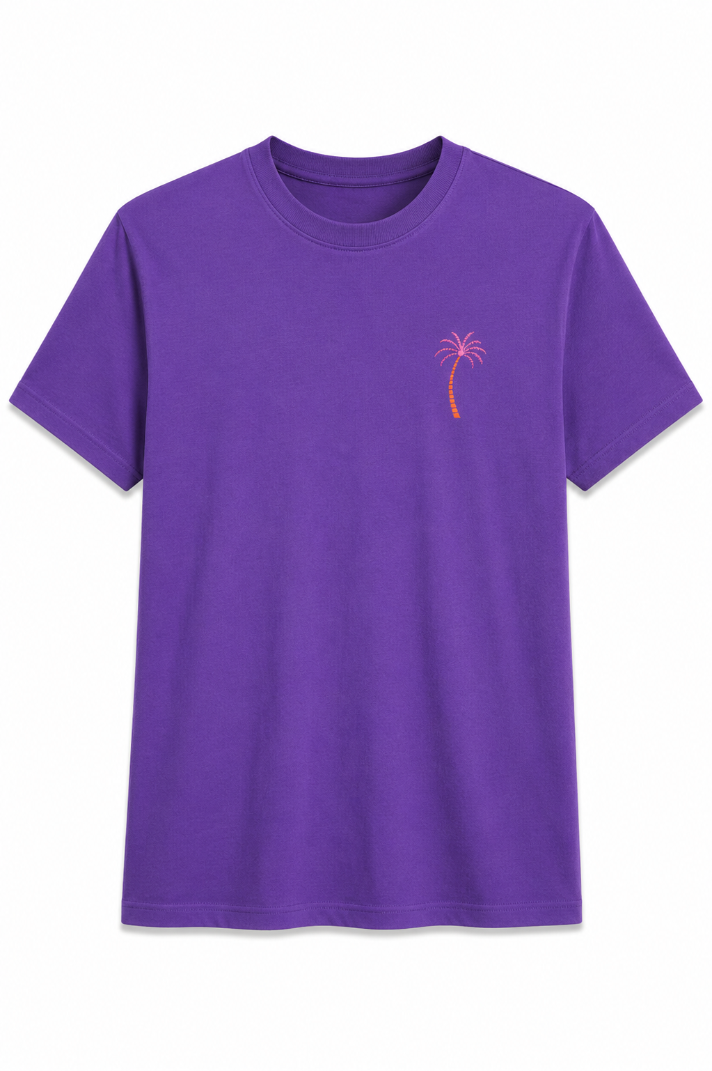 Fleek T-shirt Palms Paars - OAK Fashion Noordwolde