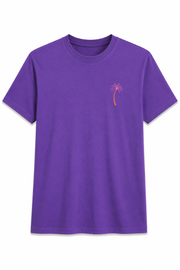 Fleek T-shirt Palms Paars - OAK Fashion Noordwolde