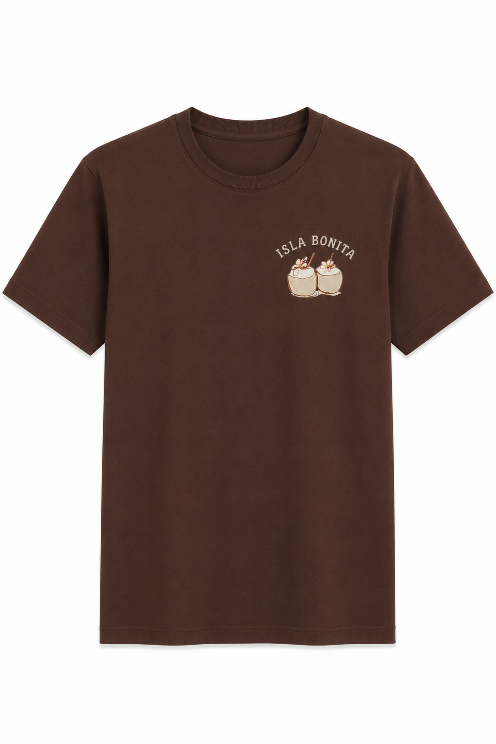 Fleek T-shirt Isla Bonita Bruin - OAK Fashion Noordwolde