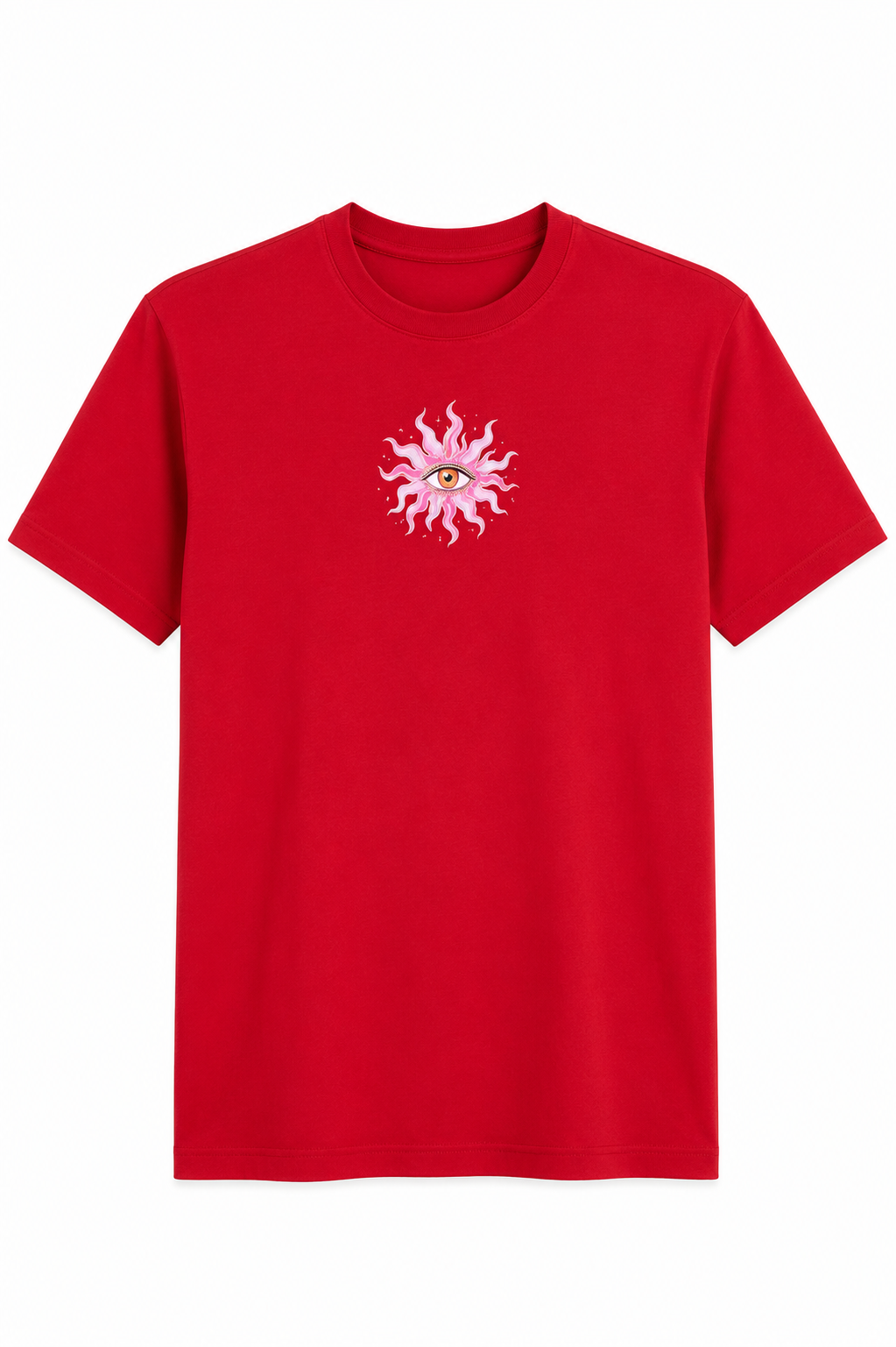 Fleek T-shirt All Eyes on You Rood - OAK Fashion Noordwolde