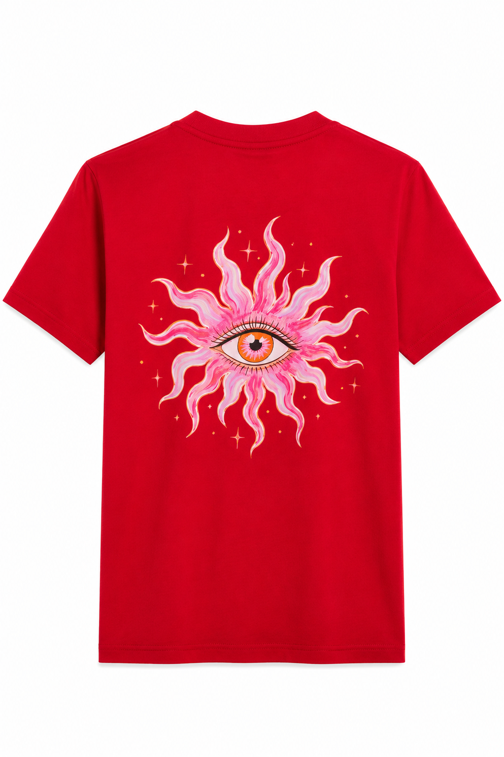 Fleek T-shirt All Eyes on You Rood - OAK Fashion Noordwolde