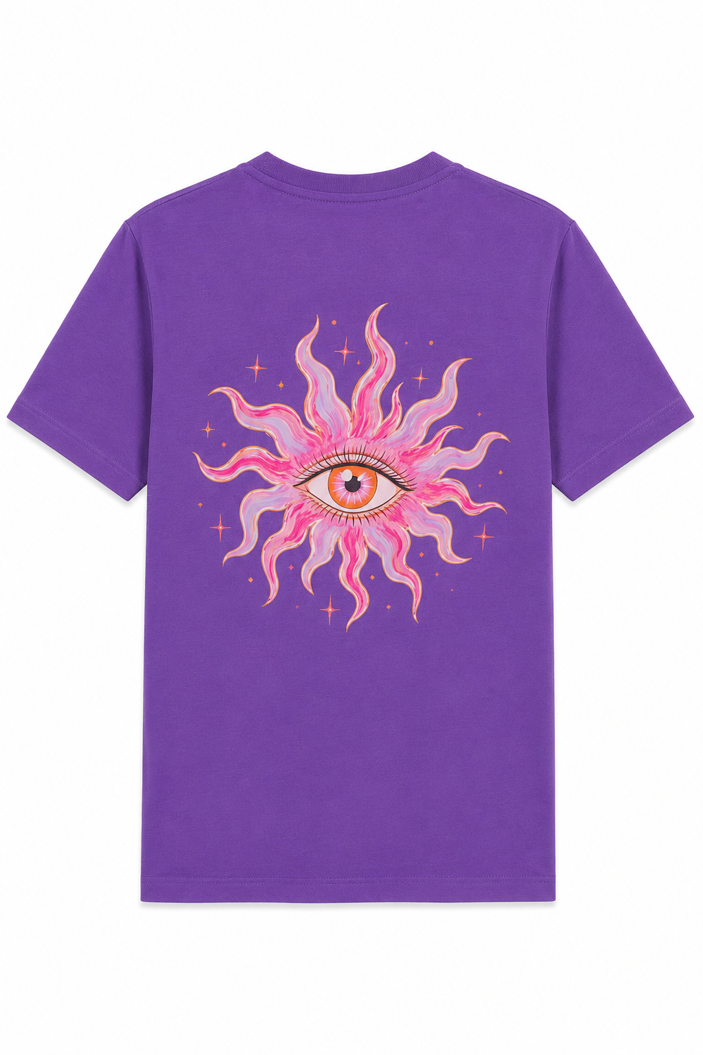 Fleek T-shirt All Eyes on You Paars - OAK Fashion Noordwolde