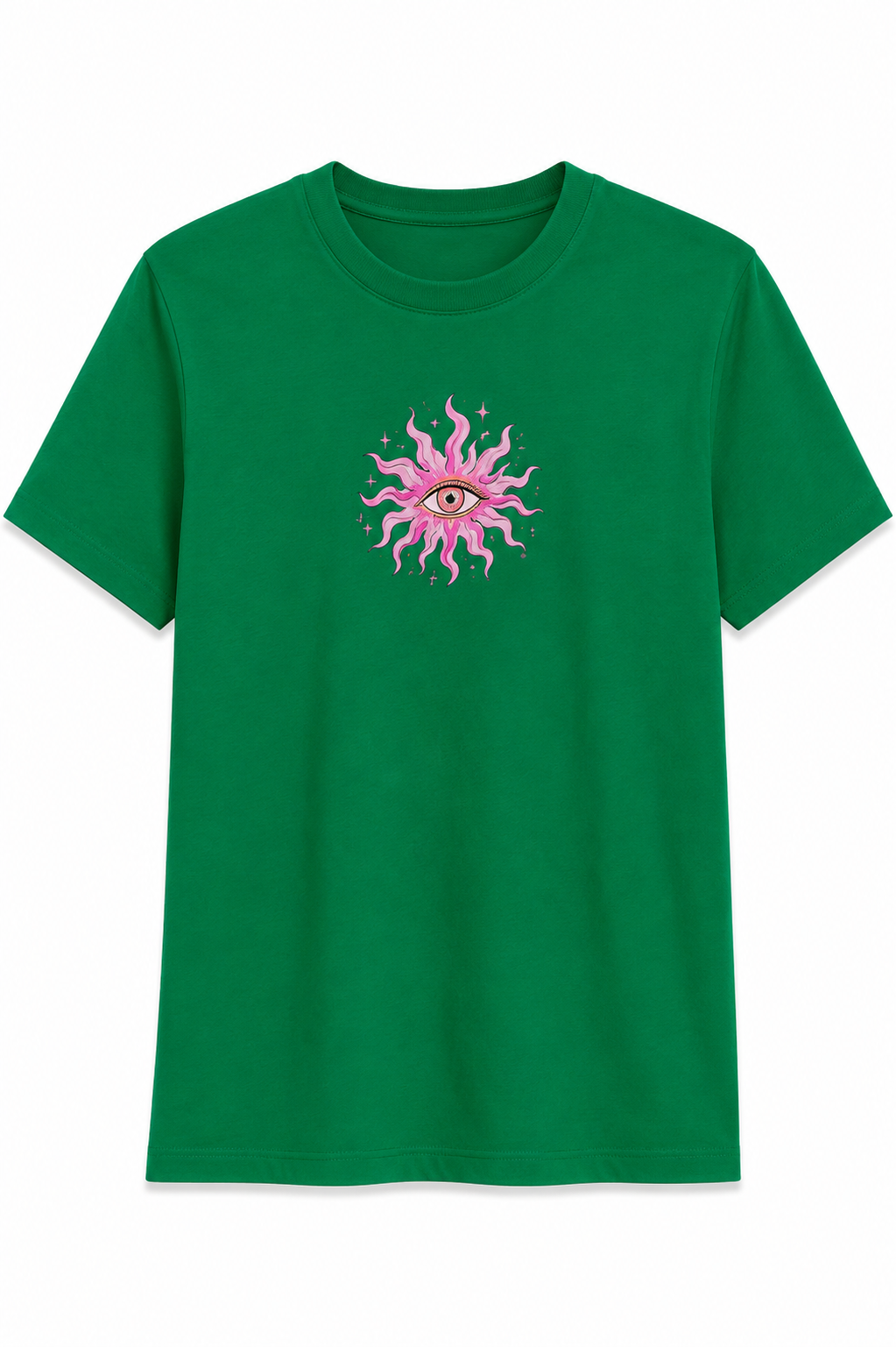 Fleek T-shirt All Eyes on You Groen - OAK Fashion Noordwolde