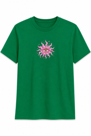 Fleek T-shirt All Eyes on You Groen - OAK Fashion Noordwolde