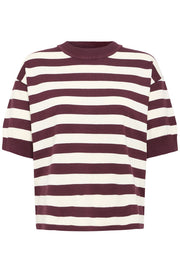B. Young Top Morla FIG/BIRCH STRIPE - OAK Fashion Noordwolde
