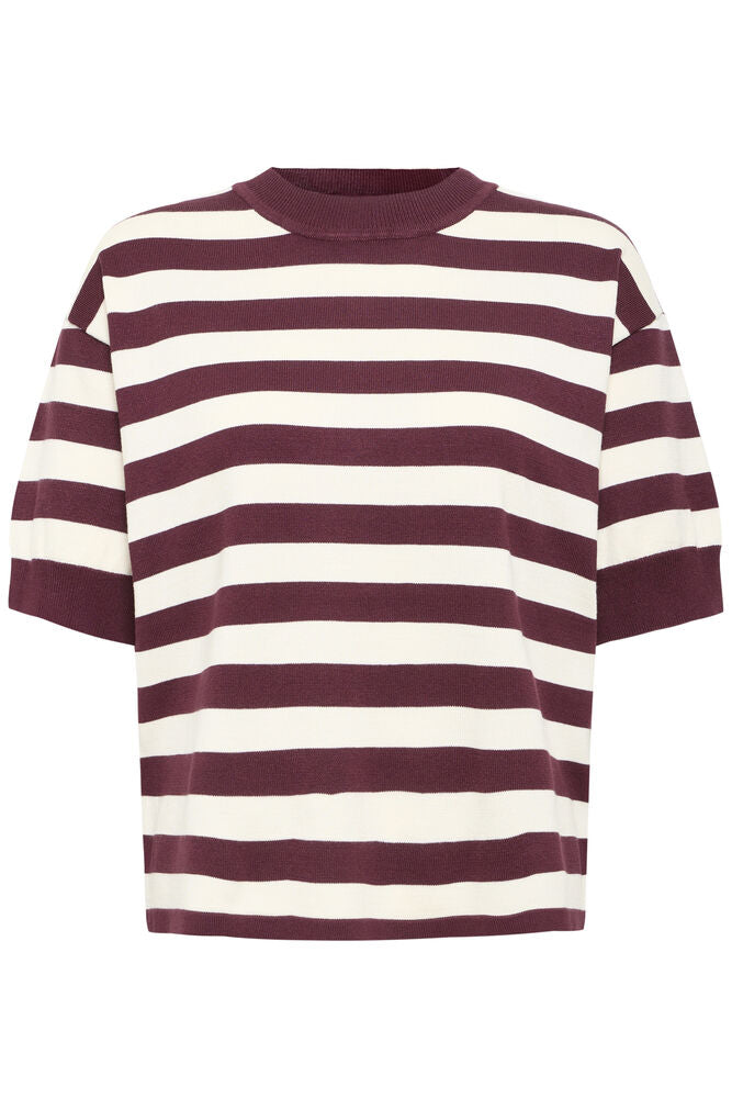 B. Young Top Morla FIG/BIRCH STRIPE - OAK Fashion Noordwolde