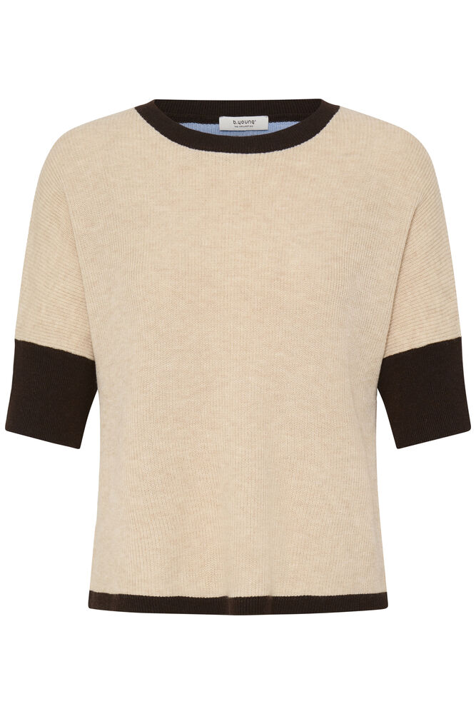 B. Young BYMINJA SL JUMPER HUMUS/JAVA MEL. STRIPE - OAK Fashion Noordwolde
