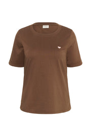 Kaffe Curve T-shirt Art Bruin - OAK Fashion Noordwolde