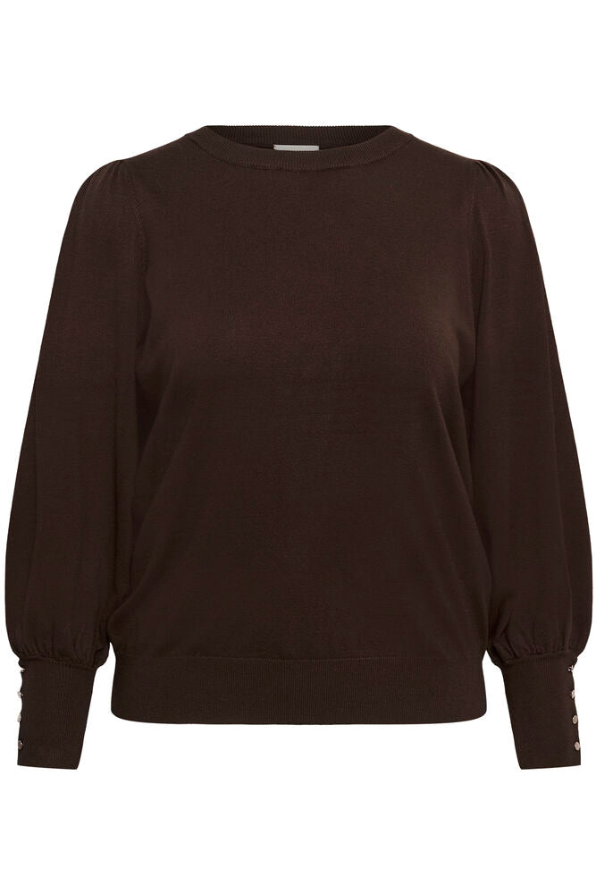 Kaffe Curve Pullover Lizzy Bruin - OAK Fashion Noordwolde