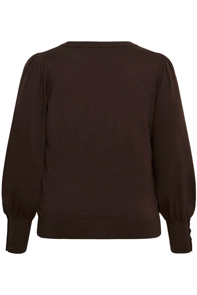 Kaffe Curve Pullover Lizzy Bruin - OAK Fashion Noordwolde