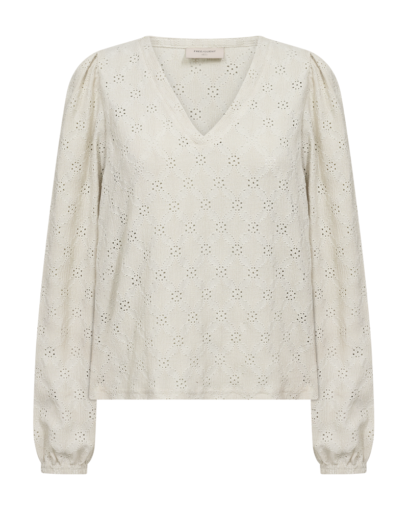 Freequent Blouse Eskiona ecru - OAK Fashion Noordwolde