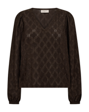 Freequent Blouse Eskiona Bruin - OAK Fashion Noordwolde