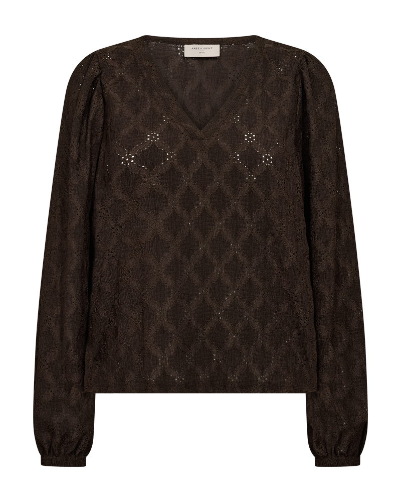 Freequent Blouse Eskiona Bruin - OAK Fashion Noordwolde