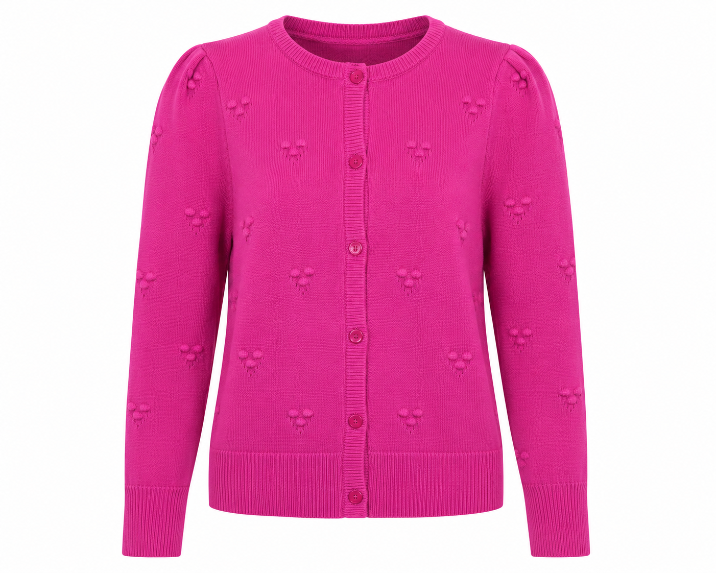 B. Young BYMANINA STRUCTURE CARDIGAN Festival Fuchsia Melange - OAK Fashion Noordwolde