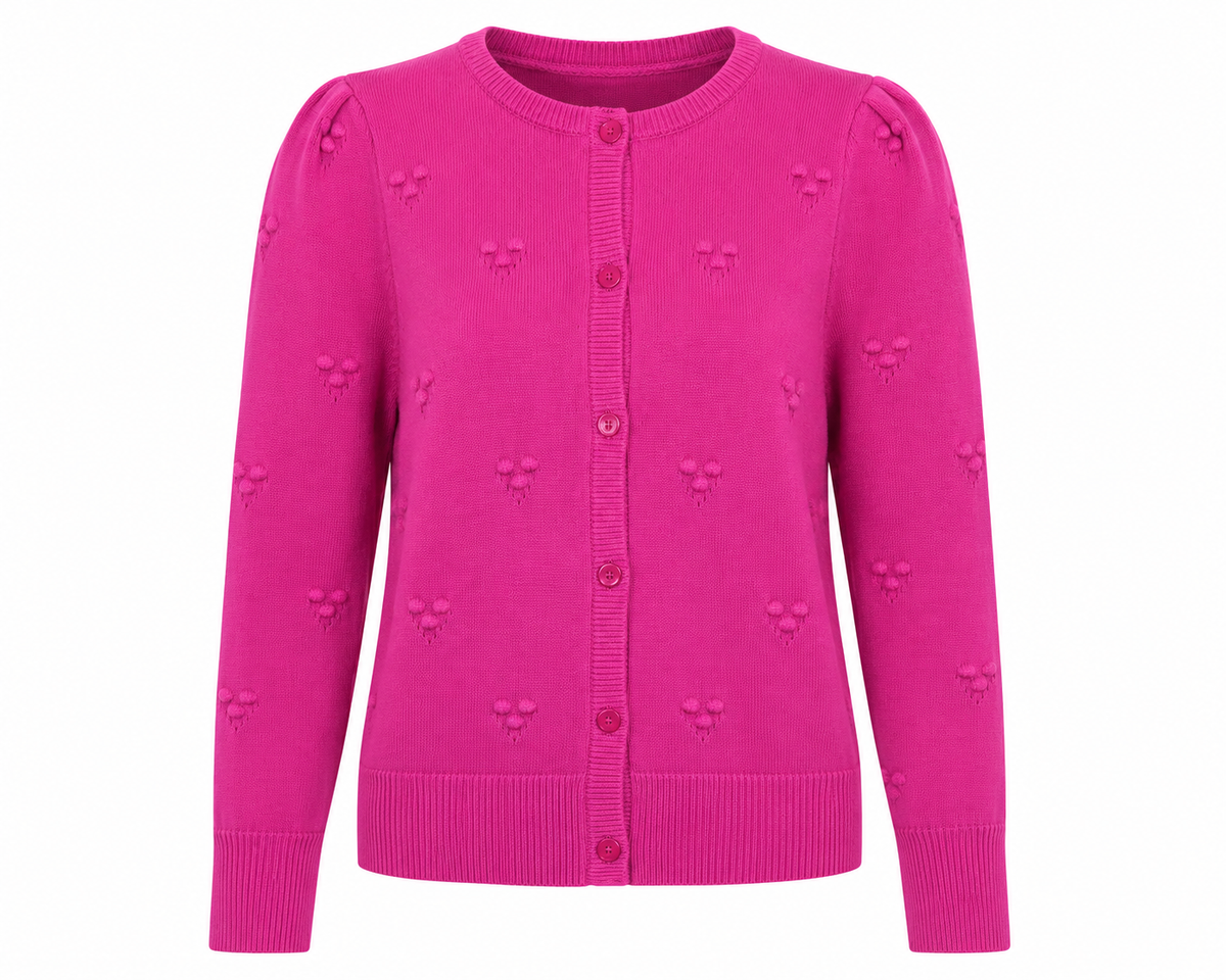 B. Young BYMANINA STRUCTURE CARDIGAN Festival Fuchsia Melange - OAK Fashion Noordwolde