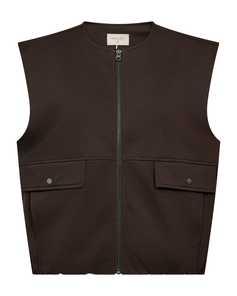 Freequent Gilet Nanni Bruin - OAK Fashion Noordwolde
