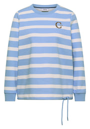 Cecil Sweatshirt Striped Blauw - OAK Fashion Noordwolde