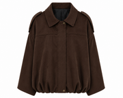 Bomber Kiki Bruin - OAK Fashion Noordwolde