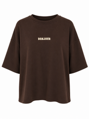Top bonjour Bruin - OAK Fashion Noordwolde