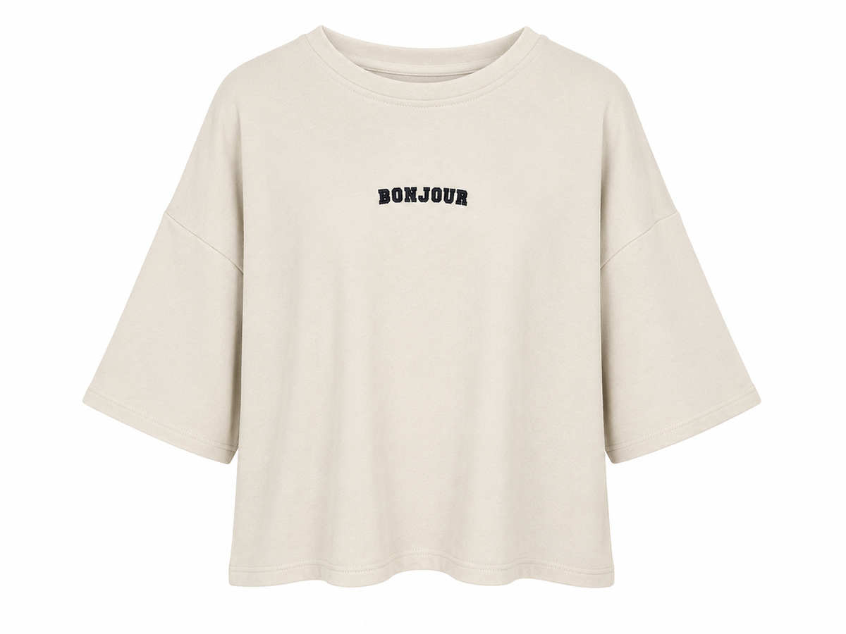 Top bonjour Brown - OAK Fashion Noordwolde