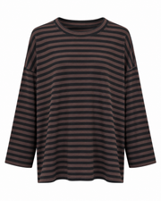Top streep Bruin - OAK Fashion Noordwolde