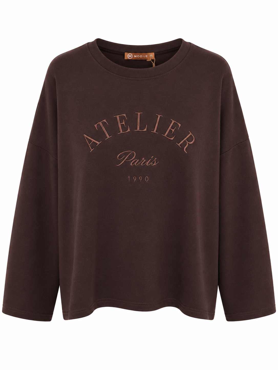Sweat Atelier Bruin - OAK Fashion Noordwolde