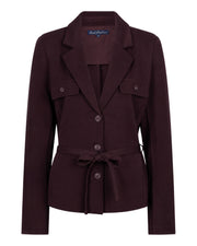Red Button Red Button Blazer & belt punta burgundy - OAK Fashion Noordwolde