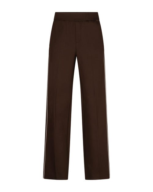 Red Button Pantalon Colette punta piping L33 Brown - OAK Fashion Noordwolde