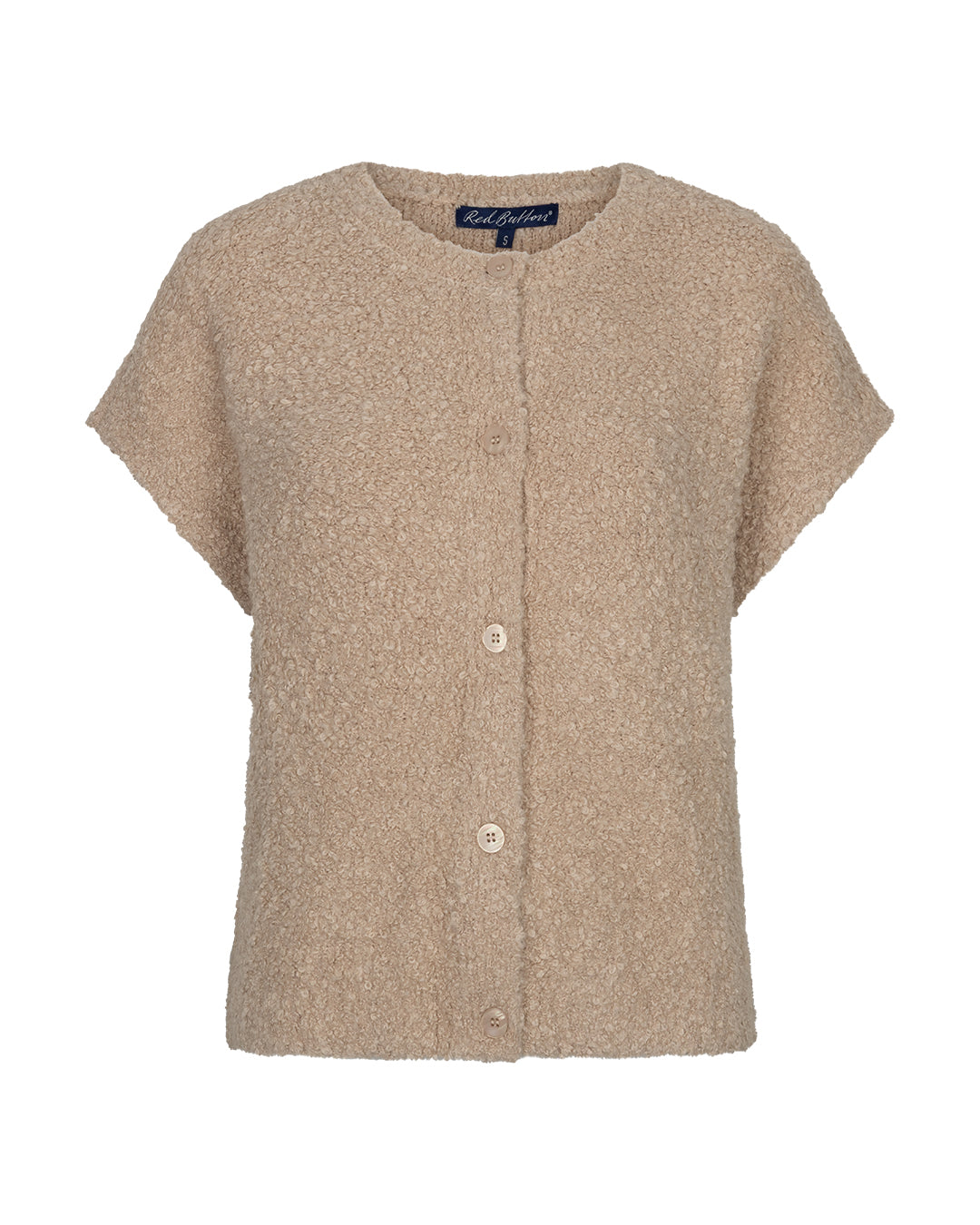 Red Button Red Button Sleeveless knit boucle Latte - OAK Fashion Noordwolde