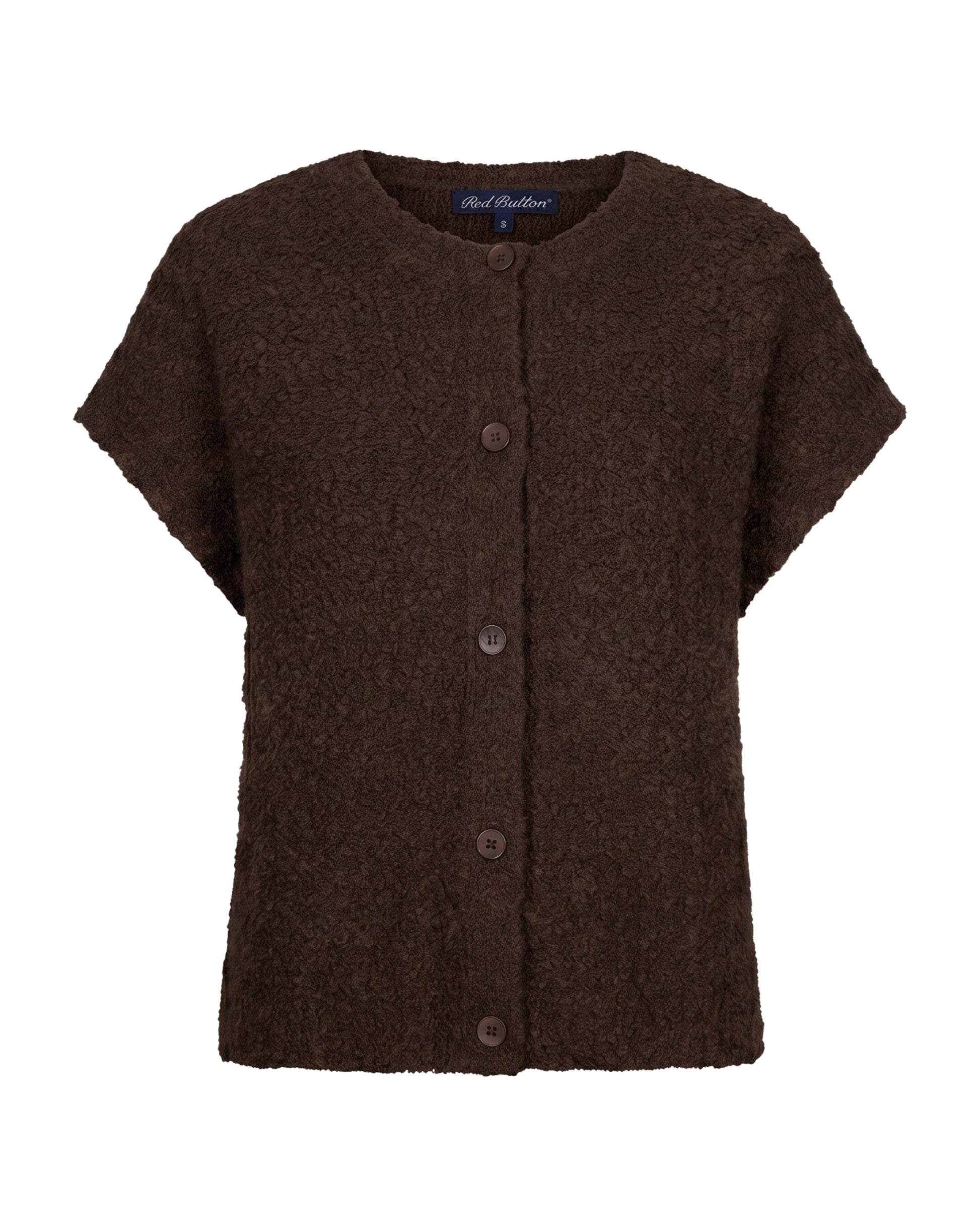 Red Button Red Button Sleeveless knit boucle Espresso - OAK Fashion Noordwolde