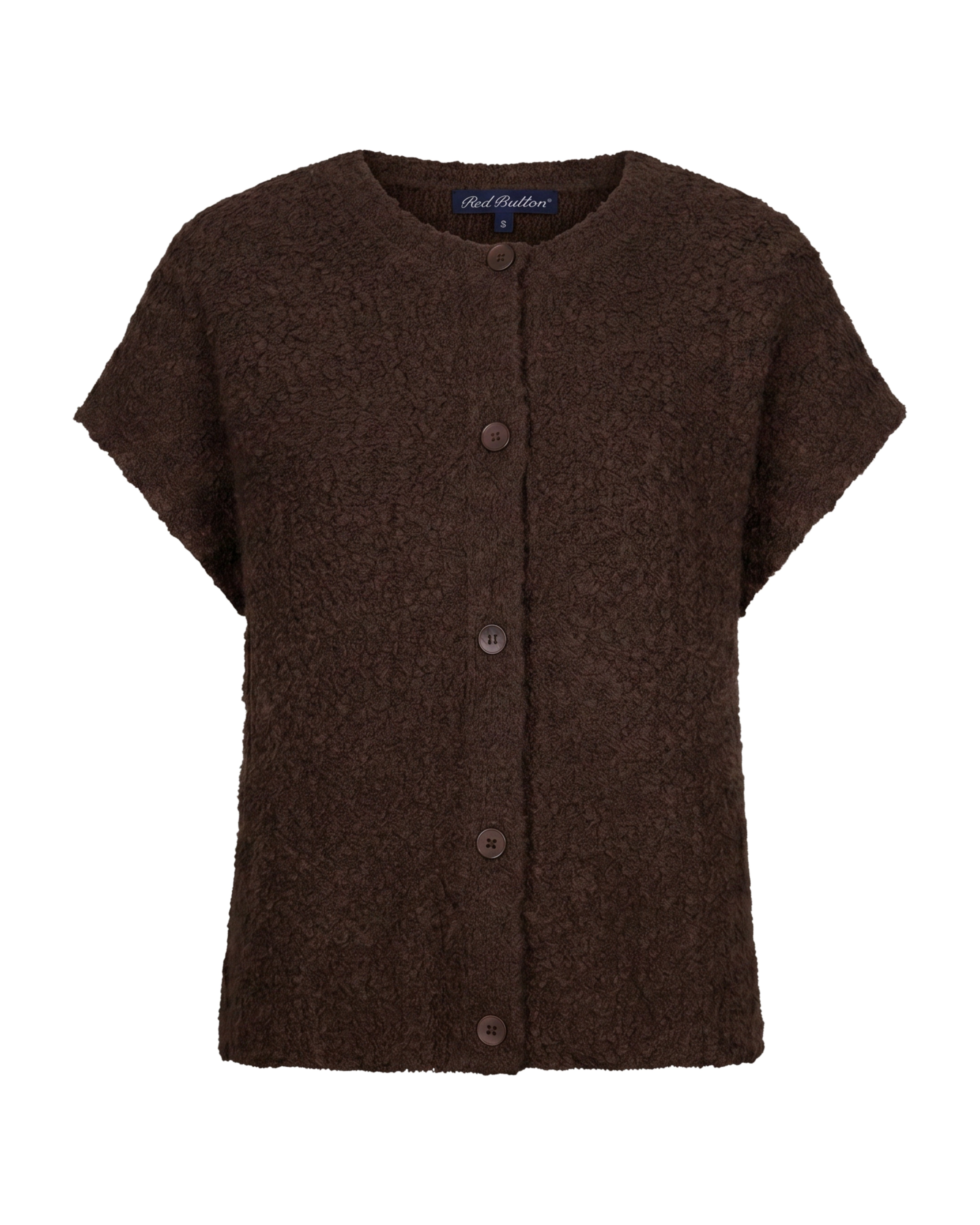 Red Button Red Button Sleeveless knit boucle Espresso - OAK Fashion Noordwolde